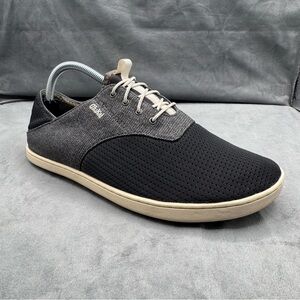 OluKai Nohea Moku Men’s Size 9‎ Blue Gray No-Tie Boat Shoes Sneakers